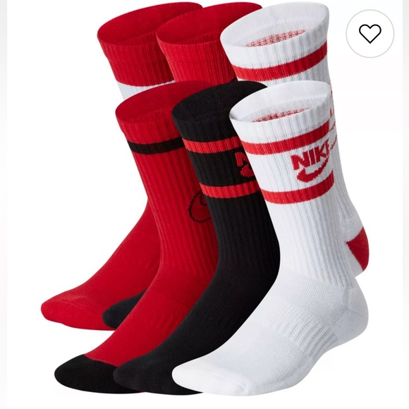 Nike Other - Nike Men's Athletic Socks - Red, Black, White CK7302-904 medium youth women